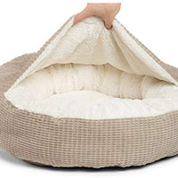 Cama acogedora Best Friends by Sheri, cama de lujo para perros y gatos con cobija, cálida y segura. Brinda apoyo para la cabeza, el cuello y las articulaciones, lavable a máquina, parte inferior resistente al agua - BESTMASCOTA.COM