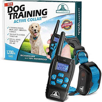 Pet Union PT0Z1 collar de entrenamiento para perros, totalmente impermeable, rango de 1200 pies - BESTMASCOTA.COM