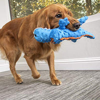 GoDog Just for Me Gators - Peluche de perro con protector para masticar - BESTMASCOTA.COM