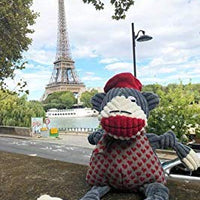 HuggleHounds - Juguete de peluche chirriante para perros con nudos para masticadores agresivos - BESTMASCOTA.COM