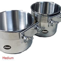 1pcs loro periquito Cockatiel Jaula para mascotas de acero inoxidable Alimentador del pájaro semilla abrazadera de taza de agua tazón de la comida Birdcage soporte accesorios - BESTMASCOTA.COM