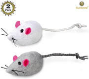 2 juguetes para gatos – Rattling Sound Thrills, promueve la agilidad, la coordinación – aumenta la caza natural, apuntar instinto – interactivo, duradero, seguro para masticar – divertido para horas - BESTMASCOTA.COM