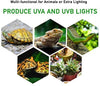 2-Pack 25W UVA UVB Lamp Lights with Bulbs| Heat and Light for Reptiles and Amphibian Tanks, Terrariums Cages | Adjustable and Rotates 360° | Clip or Hang Light | Works with Various Light Bulbs - BESTMASCOTA.COM