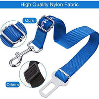 2 paquetes de cinturón de seguridad de coche para perros y gatos ajustables de Vastar, fabricados con tela de nailon; para enganchar al arnés - BESTMASCOTA.COM