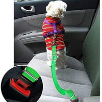 2 paquetes de cinturón de seguridad de coche para perros y gatos ajustables de Vastar, fabricados con tela de nailon; para enganchar al arnés - BESTMASCOTA.COM