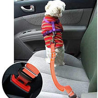 2 paquetes de cinturón de seguridad de coche para perros y gatos ajustables de Vastar, fabricados con tela de nailon; para enganchar al arnés - BESTMASCOTA.COM