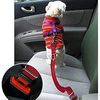 2 paquetes de cinturón de seguridad de coche para perros y gatos ajustables de Vastar, fabricados con tela de nailon; para enganchar al arnés - BESTMASCOTA.COM