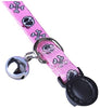 2 Pcs/set cat Collar escindidas lona Safe gatito cachorro collares con Bell ajustable - BESTMASCOTA.COM