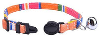 2 Pcs/set cat Collar escindidas lona Safe gatito cachorro collares con Bell ajustable - BESTMASCOTA.COM