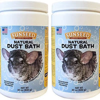(2 unidades) sunseed Natural polvo baño para chinchillas, Contenedor de 30 onzas por - BESTMASCOTA.COM