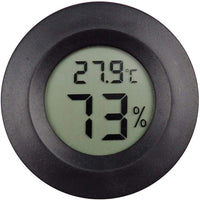 2 unidades termómetro digital Reptil switchable Celsius Fahrenheit Lizard Spider tortuga terrario tanque el higrómetro, S, Negro - BESTMASCOTA.COM