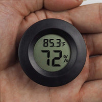 2 unidades termómetro digital Reptil switchable Celsius Fahrenheit Lizard Spider tortuga terrario tanque el higrómetro, S, Negro - BESTMASCOTA.COM