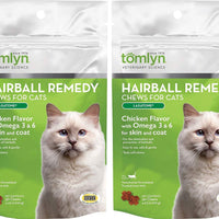 (2 unidades) tomlyn laxatone suave Chews Hairball Fórmula Cat Treat (60 Count/3.17oz/90 g por pack) - BESTMASCOTA.COM