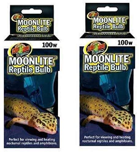 (2 unidades) Zoo Med Moonlite Reptil Bombillas – 100 vatios Cada uno - BESTMASCOTA.COM