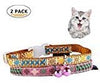 touchcat impreso collar de gato de nylon con cinturón de seguridad 8 – 12 inches - BESTMASCOTA.COM