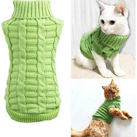 Evursua Pet Cat Sweater Kitten Clothes for Cats Small Dogs,Turtleneck Cat Clothes Pullover Soft Warm,fit Kitty,Chihuahua,Teddy,Poodle,Pug - BESTMASCOTA.COM