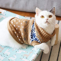 Evursua - Suéter de ropa para gatos, perros pequeños, gatos, ropa de punto de invierno, cálido, suave y de alta elasticidad, apto para mascotas masculinas - BESTMASCOTA.COM