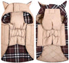 MIGOHI Dog Jackets for Winter Windproof Waterproof Reversible Dog Coat for Cold Weather British Style Plaid Warm Dog Vest for Small Medium Large Dogs - BESTMASCOTA.COM