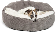Cama acogedora Best Friends by Sheri, cama de lujo para perros y gatos con cobija, cálida y segura. Brinda apoyo para la cabeza, el cuello y las articulaciones, lavable a máquina, parte inferior resistente al agua - BESTMASCOTA.COM