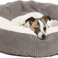 Cama acogedora Best Friends by Sheri, cama de lujo para perros y gatos con cobija, cálida y segura. Brinda apoyo para la cabeza, el cuello y las articulaciones, lavable a máquina, parte inferior resistente al agua - BESTMASCOTA.COM
