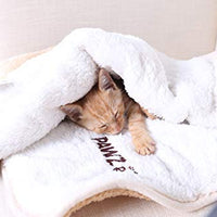 PAWZ - Manta para perro, suave, suave y cálida, doble cara, sin pelusas, para perros y gatos y animales pequeños, tamaño pequeño - BESTMASCOTA.COM