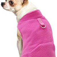 Forro polar con bolsillo para perros pequeños, para uso en otoño e invierno, de EXPAWLORER - BESTMASCOTA.COM