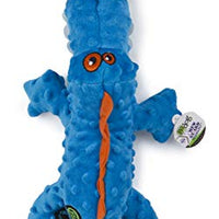 GoDog Just for Me Gators - Peluche de perro con protector para masticar - BESTMASCOTA.COM