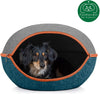 Cama para perro Furhaven, casa de fieltro para mascotas, refugio privado y taburete otomano plegable para sala de estar, para gatos y perros pequeños, disponible en varios colores y estilos - BESTMASCOTA.COM