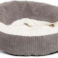 Cama acogedora Best Friends by Sheri, cama de lujo para perros y gatos con cobija, cálida y segura. Brinda apoyo para la cabeza, el cuello y las articulaciones, lavable a máquina, parte inferior resistente al agua - BESTMASCOTA.COM