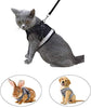 Arnés y correa para gato a prueba de fugas para caminar, chaleco ajustable de malla suave con correa para gatito, cachorro, conejo - BESTMASCOTA.COM