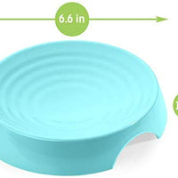 CatGuru - Recipiente para comida de gato, sin estrés, para aliviar la fatiga, plato ancho para gatos, cuencos antideslizantes para alimentar gatos, cuencos de comida para gatos poco profundos, cuencos antideslizantes para gatos - BESTMASCOTA.COM