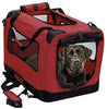 2PET Caja plegable para perros - Suave, fácil de plegar y de llevar - Caja de viaje para perros de interior y exterior - Cómoda caja de viaje para perros - Estructura de acero resistente, funda de tela lavable, cremallera frontal - Elige la tuya. - Suave, - BESTMASCOTA.COM