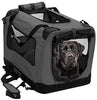 2PET Caja plegable para perros - Suave, fácil de plegar y de llevar - Caja de viaje para perros de interior y exterior - Cómoda caja de viaje para perros - Estructura de acero resistente, funda de tela lavable, cremallera frontal - Elige la tuya. - Suave, - BESTMASCOTA.COM