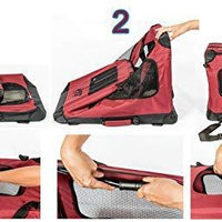 2PET Caja plegable para perros - Suave, fácil de plegar y de llevar - Caja de viaje para perros de interior y exterior - Cómoda caja de viaje para perros - Estructura de acero resistente, funda de tela lavable, cremallera frontal - Elige la tuya. - Suave, - BESTMASCOTA.COM