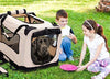 2PET Caja plegable para perros - Suave, fácil de plegar y de llevar - Caja de viaje para perros de interior y exterior - Cómoda caja de viaje para perros - Estructura de acero resistente, funda de tela lavable, cremallera frontal - Elige la tuya. - Suave, - BESTMASCOTA.COM