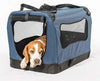 2PET Caja plegable para perros - Suave, fácil de plegar y de llevar - Caja de viaje para perros de interior y exterior - Cómoda caja de viaje para perros - Estructura de acero resistente, funda de tela lavable, cremallera frontal - Elige la tuya. - Suave, - BESTMASCOTA.COM