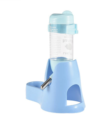 3 en 1 hámster botella de agua contenedor de alimentos base Hut para beber Feeding descanso botellas de ratas guinea-pigs hurones conejos pequeños animales COLGAR alimentación de agua de 2.7 fl oz por awtang, talla única , Azul - BESTMASCOTA.COM