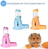 3 en 1 hámster botella de agua contenedor de alimentos base Hut para beber Feeding descanso botellas de ratas guinea-pigs hurones conejos pequeños animales COLGAR alimentación de agua de 2.7 fl oz por awtang, talla única , Azul - BESTMASCOTA.COM