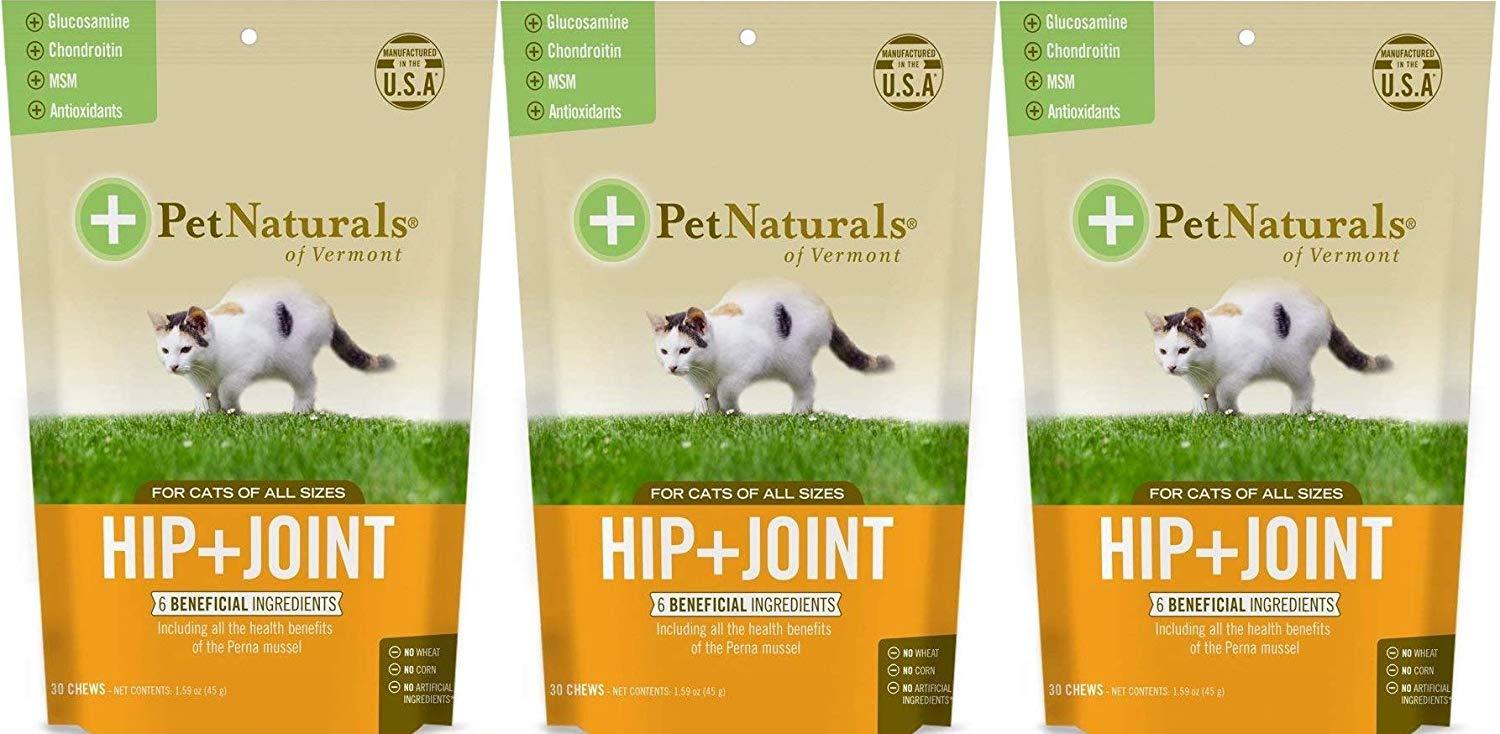 (3 Pack) mascota Naturals de VT cadera + conjunta Suplementos para gatos