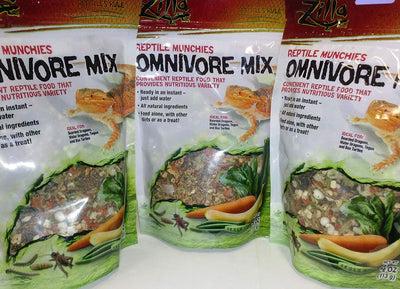 3 Pack Zilla liofiliza Reptil Munchies omnivore Mix 4 oz (3 bolsas para un total de 12 oz de los alimentos.) - BESTMASCOTA.COM