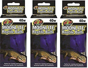 (3 Pack) Zoo Med Moonlight 40 W bombillas de reptil - BESTMASCOTA.COM