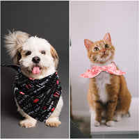 3 Pieces Dog Bandana Heart Dog Bandanas Scarf Washable Pet Scarf Valentine's Day Dog Kerchief for Dogs Cats Pets Festival Accessories, Red Black Pink - BESTMASCOTA.COM