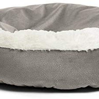 Cama acogedora Best Friends by Sheri, cama de lujo para perros y gatos con cobija, cálida y segura. Brinda apoyo para la cabeza, el cuello y las articulaciones, lavable a máquina, parte inferior resistente al agua - BESTMASCOTA.COM