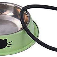 Cuenco de acero inoxidable para gatos, de acero inoxidable, para gatos, gatos, conejos, gatos, platos pintados, fácil de limpiar, duradero, para alimentos y agua - BESTMASCOTA.COM