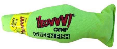 Yeowww! Green Fish Catnip Toy - BESTMASCOTA.COM