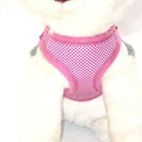 Arnés para perros de malla suave, cómodo para razas pequeñas, cachorros, juguetes, de 2 a 16 lb, en color rosa bebé, azul, negro, rojo, camuflado en tamaño pequeño, mediano, grande y extra grande - BESTMASCOTA.COM