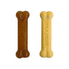 Nylabone Puppy Chew & Dura Chew Peanut Butter Bone Twin Pack Dog Toy - BESTMASCOTA.COM