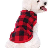 KOOLTAIL - Chaleco de forro polar para perro con bolsillo para mascotas, color rojo - BESTMASCOTA.COM