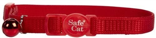 Coastal Pet Products ccp7001red nailon seguro de gato ajustable retención collar con campanas, rojo (Padre) - BESTMASCOTA.COM