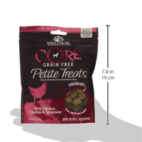 Pienso de grano pequeño para perros de raza, bolsa de 6 onzas, por Wellness Petite Treats - BESTMASCOTA.COM